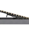 Gestoffeerd Opbergbed - 140X200Cm - Fluwelen Stof - Grijs-ModernLuxe Best