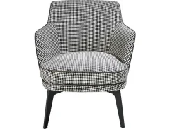 Gestoffeerde Armstoel In Houndstooth Stof 5011-Angel Cerda Sale
