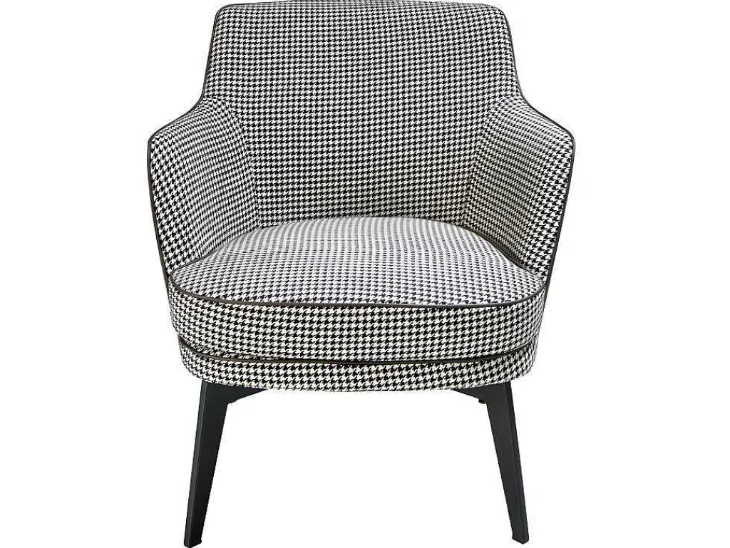 Gestoffeerde Armstoel In Houndstooth Stof 5011-Angel Cerda Sale