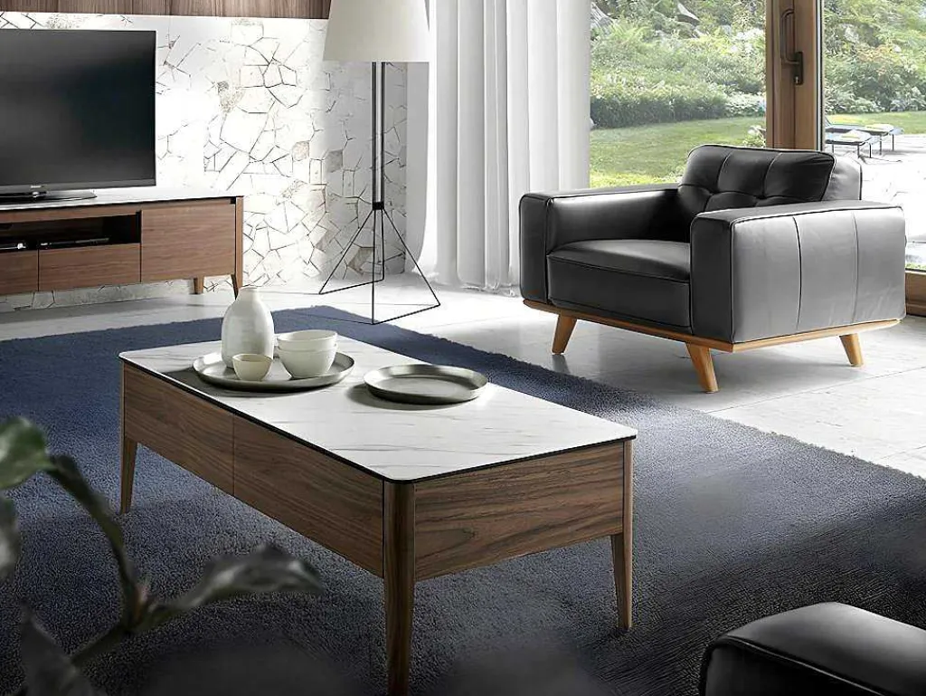 Gestoffeerde Fauteuil Capitone Rundleder 5037-Angel Cerda Clearance