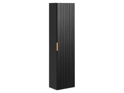 Gestreepte Hangende Badkamerkolom - Zwart - H140 Cm - Zevara-Vente-unique Outlet