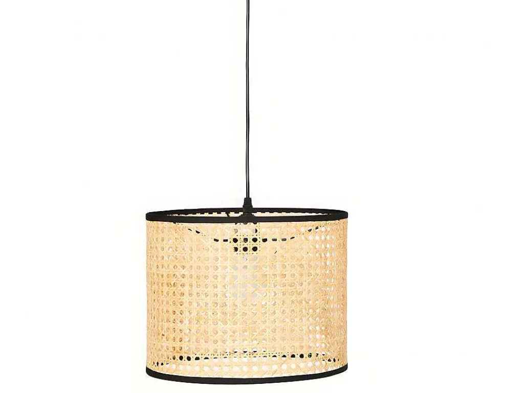 Gevlochten Hanglamp Neirobi - Etnische Stijl - Ijzer En Rotan - D30 X H120 Cm - Naturel-OZAIA Hot