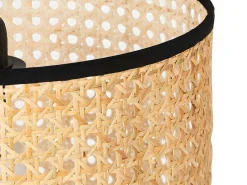Gevlochten Hanglamp Neirobi - Etnische Stijl - Ijzer En Rotan - D30 X H120 Cm - Naturel-OZAIA Hot