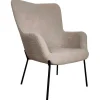 Glasgow Fauteuil Boucle Bruin.-Vente-unique Clearance