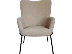 Glasgow Fauteuil Boucle Bruin.-Vente-unique Clearance