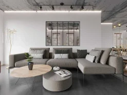 Glazen Binnenraam Bayview Van Alumimium Met Zwarte Poedercoating - 180 X 130 Cm-Vente-unique New
