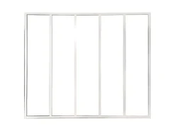 Glazen Binnenraam Bayview - Wit - 150 X 130 Cm - Aluminium-Vente-unique Outlet