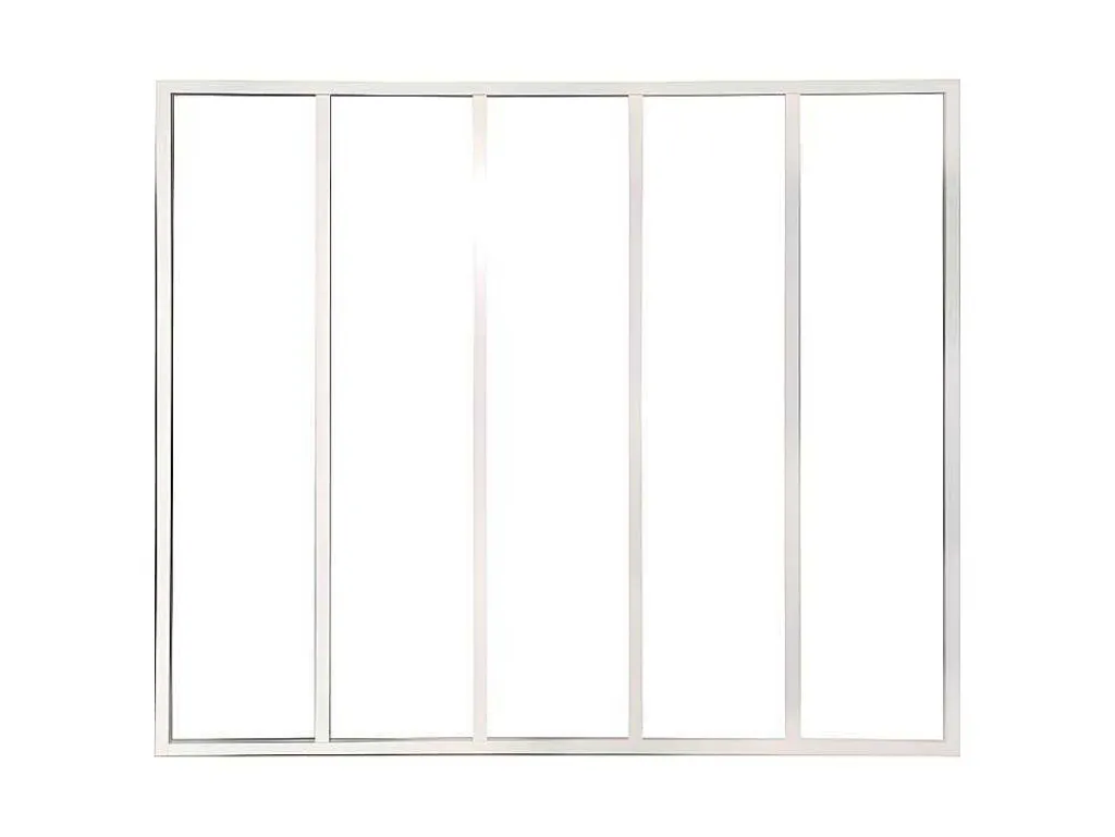 Glazen Binnenraam Bayview - Wit - 150 X 130 Cm - Aluminium-Vente-unique Outlet