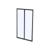 Glazen Binnenraam Bayview Van Alumimium Met Zwarte Poedercoating - 60 X 130 Cm-Vente-unique Outlet