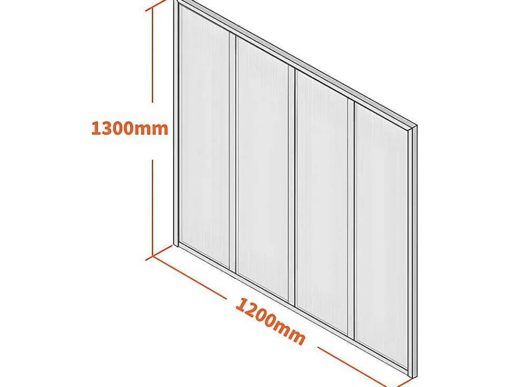 Glazen Binnenraam In Aluminium Met Poedercoating En Getextureerd Gehard Glas - 120 X 130 Cm - Zwart - Vietra-Vente-unique Outlet