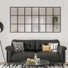 Glazen Binnenraam In Orangeriestijl Van Gepoederlakt Aluminium 210 X 105 Cm Zwart Oransa-Vente-unique Discount
