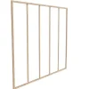 Glazen Binnenraam Van Gepoederlakt Aluminium 180 X 130 Cm Lichte Houtkleur Bayview-Vente-unique Outlet