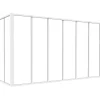 Glazen Hoekbinnenraam In Industriele Stijl In Gepoederlakt Aluminium L210 X L120 X H105 Wit Bayview-Vente-unique