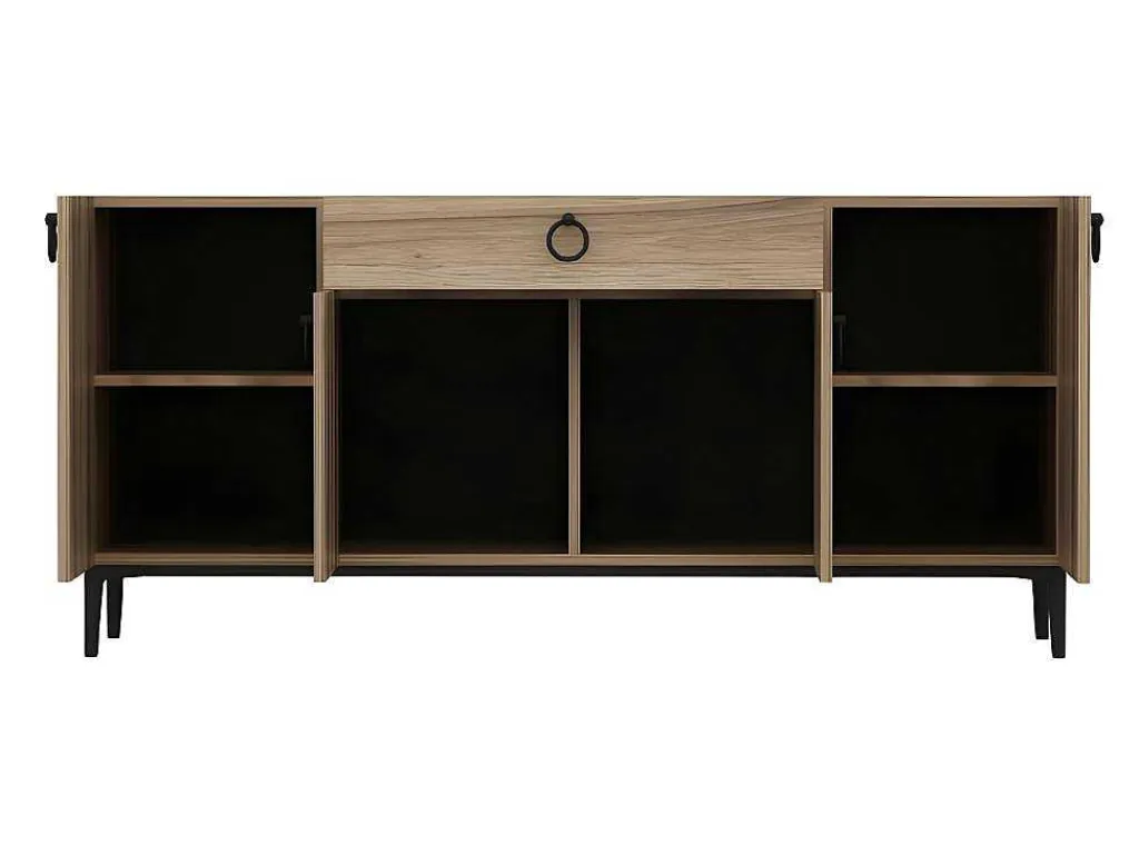 Gloria Multifunctioneel Kabinet, Walnoot, 160X42X75 Cm,-EPIKASA