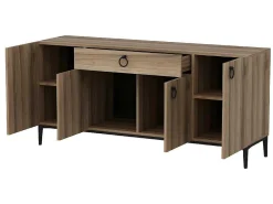 Gloria Multifunctioneel Kabinet, Walnoot, 160X42X75 Cm,-EPIKASA