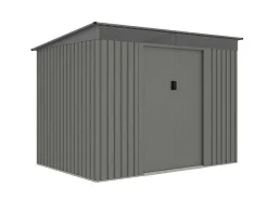 Grijs Metalen Tuinhuisje Van Gegalvaniseerd Staal 4,29 M - Folco-EXPERTLAND Clearance