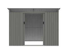 Grijs Metalen Tuinhuisje Van Gegalvaniseerd Staal 4,29 M - Folco-EXPERTLAND Clearance