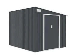 Grijs Metalen Tuinhuisje Van Gegalvaniseerd Antracietkleurig Staal 4,97 M - Daustin-EXPERTLAND Discount