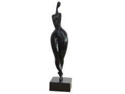 Groot Beeld Madison - Hars - L12 X H50 Cm - Zwart-OZAIA Clearance