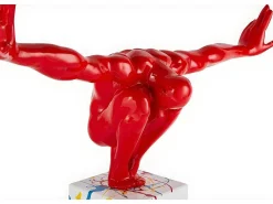 Groot Beeld Soledad Ii Van Hars - L.73 X H.57 Cm - Rood-OZAIA