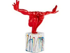 Groot Beeld Soledad Ii Van Hars - L.73 X H.57 Cm - Rood-OZAIA