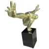 Groot Beeld Soledad Ii Van Hars - L 73 X H 57 Cm - Goud-OZAIA New