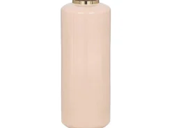 Grote Geemailleerde Metalen Vaas - D. 19 X H. 50 Cm - Beige En Goud - Goriat-OZAIA Clearance