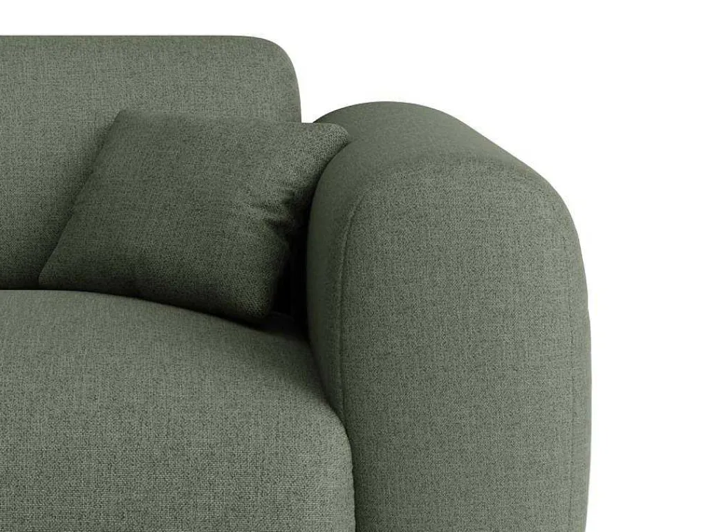 Grote Hoekbank Met Hoek Links Van Groene Gechineerde Stof Pogni Van Maison Cephy-Maison Céphy Outlet