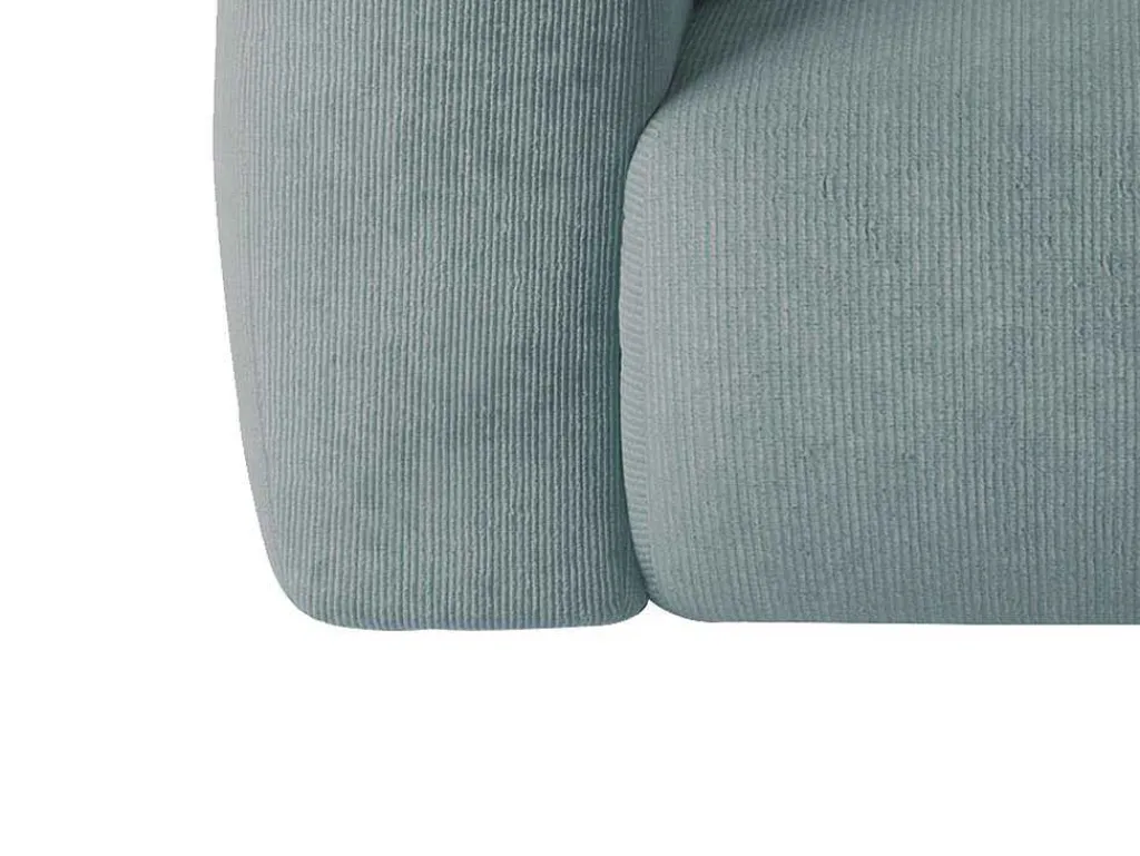 Grote Hoekbank Met Hoek Rechts Van Blauwe Stof Met Textuur Pogni Van Maison Cephy-Maison Céphy Hot