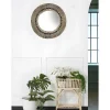 Grote Ronde Spiegel Van Mendong-Stro Chokwe - D80 Cm - Naturel-OZAIA Discount