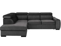 Grote Slaapbank Met Hoek Links In Antraciet Stof Larica-Vente-unique Clearance
