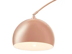 Grote Staande Lamp Met Boog Art Deco Ombrage - Metaal En Marmer - H. 180 Cm - Koperkleur-OZAIA Clearance