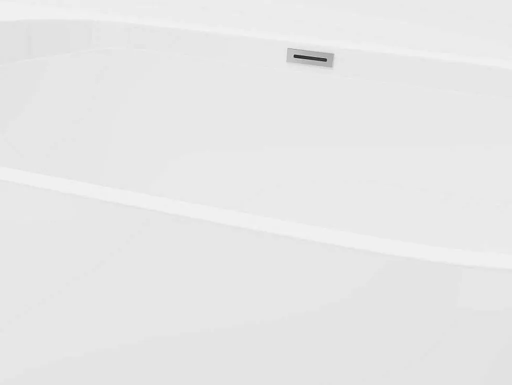 Halfvrijstaand Bad - 175 Liter - 130 X 71,5 X 58 Cm - Wit - Acryl - Divina-Shower & Design Online
