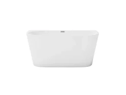 Halfvrijstaand Bad - 175 Liter - 130 X 71,5 X 58 Cm - Wit - Acryl - Divina-Shower & Design Online