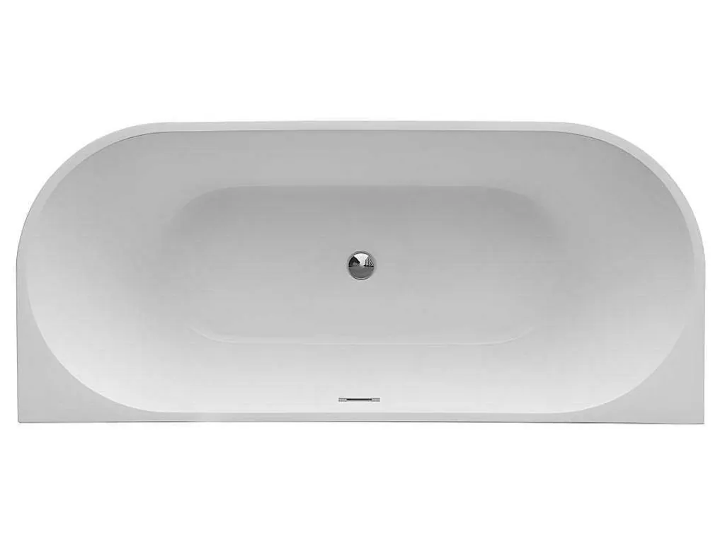 Halfvrijstaand Bad Divina -245L - 170 X 75 X 58Cm - Glanzend Zwart - Acryl - Divina-Shower & Design New