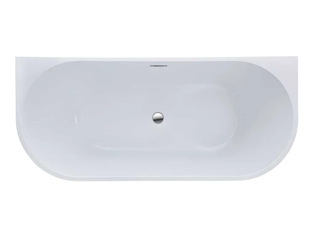 Halfvrijstaand Bad Divina -200L - 150X75X58Cm - Wit-Shower & Design Clearance