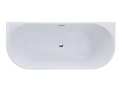 Halfvrijstaande Badkuip Divina - 170 X 75 X 58 Cm - 245L- Wit-Shower & Design Online