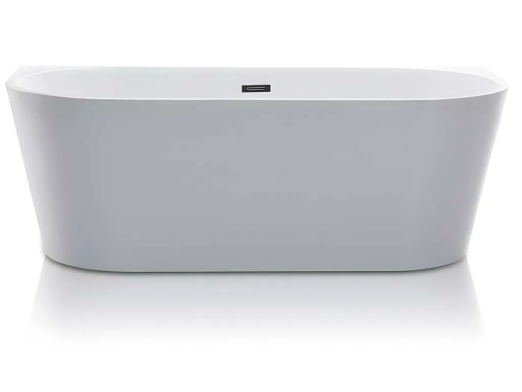 Halfvrijstaande Badkuip Divina - 170 X 75 X 58 Cm - 245L- Wit-Shower & Design Online