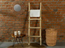 Handdoekenrek Ladder Van Massief Teakhout - Naturelkleur - Fodna-Vente-unique Hot