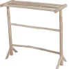 Handdoekhouder Op Poten Van Massief Teakhout - L80 Cm X D29 Cm X H75 Cm - Fodna-Vente-unique Online