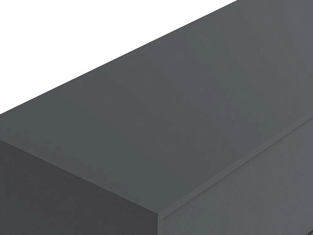Hangend Badkamermeubel - Antraciet Grijze Kleur - L150 Cm - Isaure Ii-Vente-unique
