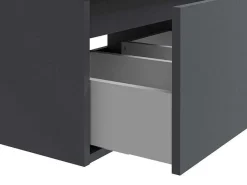 Hangend Badkamermeubel - Antraciet Grijze Kleur - L150 Cm - Isaure Ii-Vente-unique