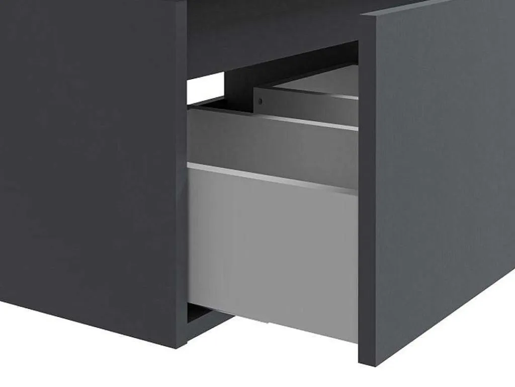 Hangend Badkamermeubel - Antraciet Grijze Kleur - L150 Cm - Isaure Ii-Vente-unique