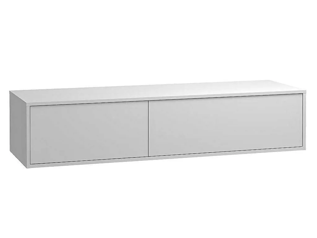 Hangend Badkamermeubel Wit Met Dubbele Wastafel - L150 Cm - Isaure Ii-Vente-unique Hot