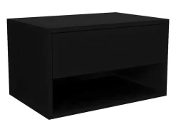 Hangend Nachtkastje - 1 Lade En 1 Nis - Zwart - Ritami-Vente-unique Online