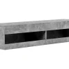 Hangend Tv-Meubel 140 Cm Met Led - Grijs-ModernLuxe Best