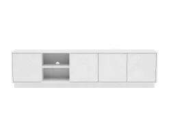 Hangend Tv-Meubel Met 4 Deuren En 2 Nissen Van Mdf - Wit - Redonia-Vente-unique Hot