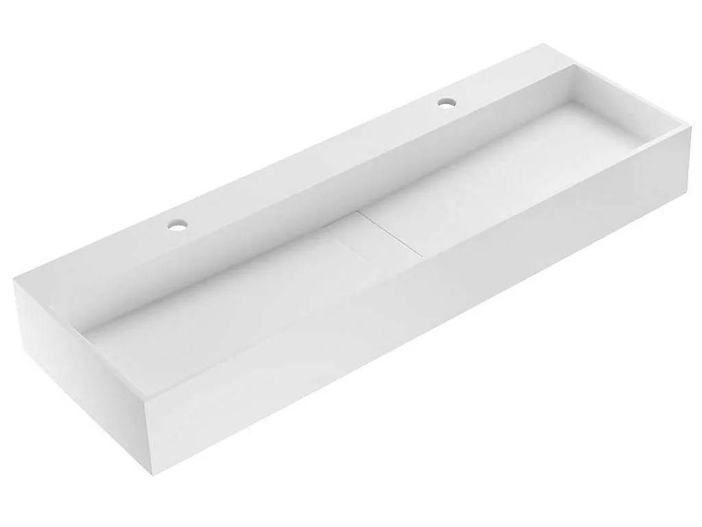 Hangend Wastafelblad - Wit - L120 X B40 X H15 Cm - Yamdrok-Shower & Design Outlet