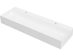 Hangend Wastafelblad - Wit - L120 X B40 X H15 Cm - Yamdrok-Shower & Design Outlet