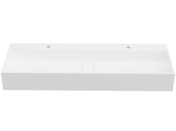 Hangend Wastafelblad - Wit - L120 X B40 X H15 Cm - Yamdrok-Shower & Design Outlet